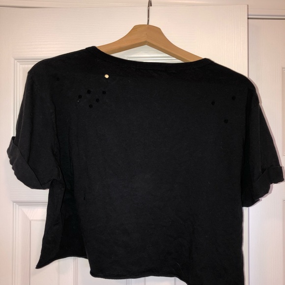 Urban Outfitters Navy Crop Top - Picture 2 of 2